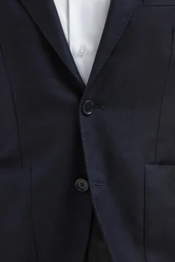 Blazer bleu Entièrement entoilé - Made in Italy