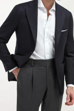 Blazer bleu Entièrement entoilé - Made in Italy