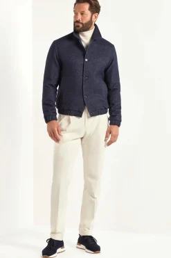 Blouson bomber bleu - Made in Italy