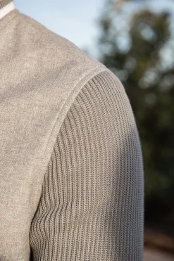 Blouson college gris clair – Made in Italy