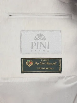 Bomber Blanc cassé à col en vison - Made in Italy