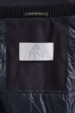 Bomber à capuche bleu - Made in Italy