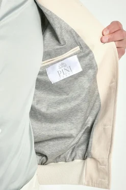 Bomber en coton beige - Made in Italy