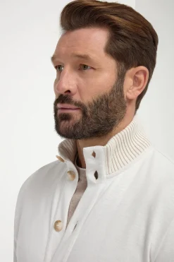Bomber en maille de coton Stone – Made in Italy