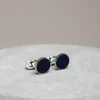 Boutons de manchette bleus - Made in Italy