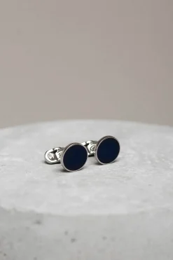 Boutons de manchette bleus - Made in Italy