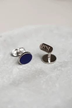 Boutons de manchette bleus - Made in Italy
