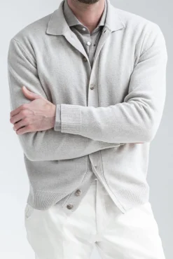 Cardigan beige – Made in Italy