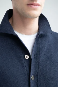 Cardigan bleu – Made in Italy