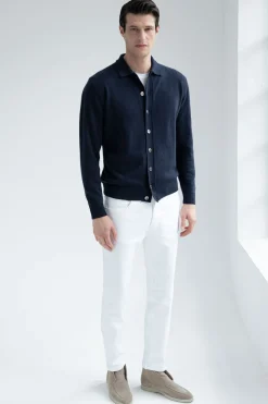 Cardigan bleu – Made in Italy