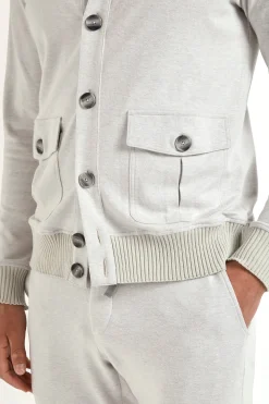 Cardigan en jersey Stone - Made in Italy