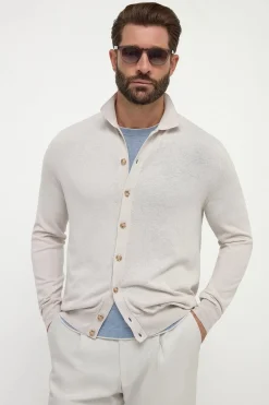 Cardigan polo Stone - Made in Italy