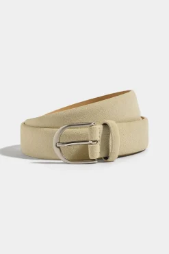 Ceinture en daim beige - Made in Italy