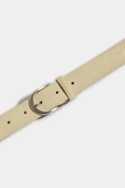 Ceinture en daim beige - Made in Italy