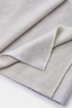 Écharpe micro-fantaisie gris clair - Made in Italy