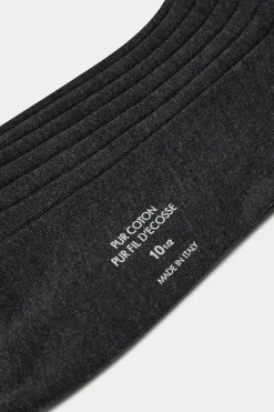 Chaussettes hautes grises - Made in Italy