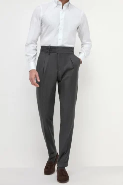 Chemise blanche à col boutonné « collection Sartoriale » - Made in Italy