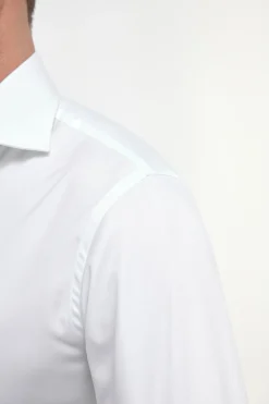 Chemise blanche à poignets mousquetaires - Made In Italy