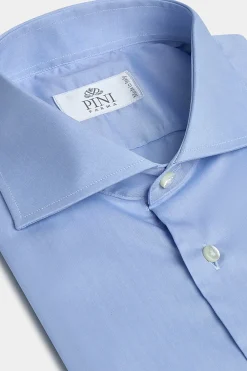Chemise bleu clair à poignets mousquetaires - Made In Italy