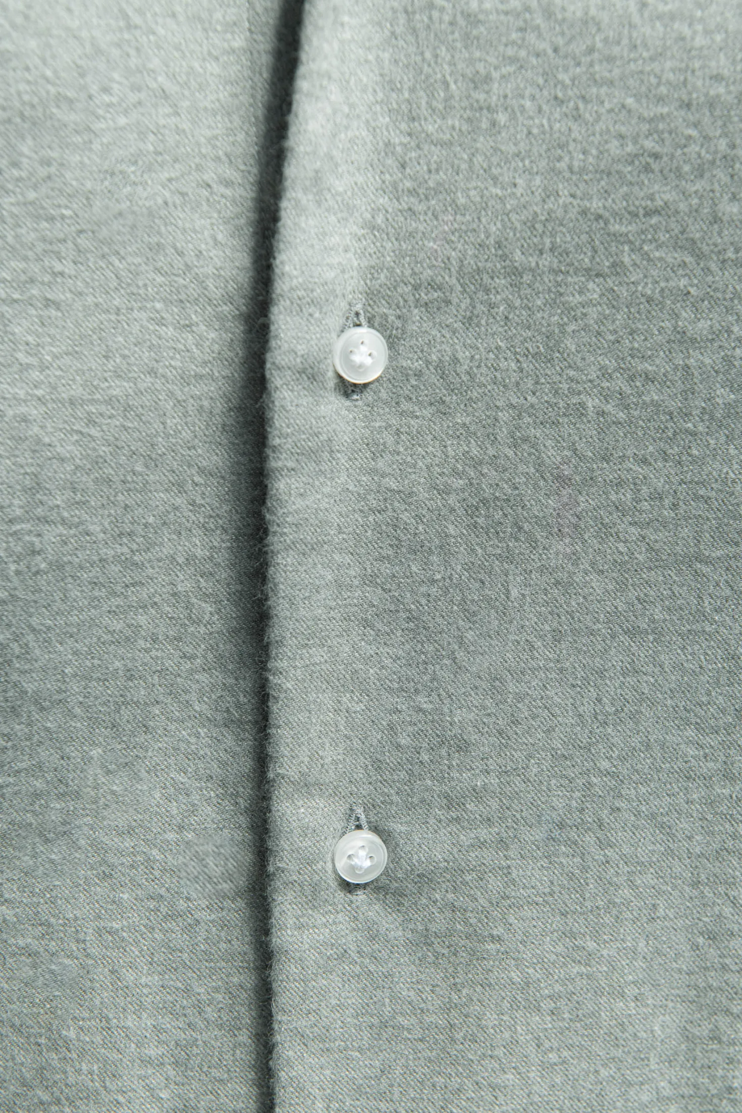 Chemise en cachemire et coton Sauge - Made in Italy