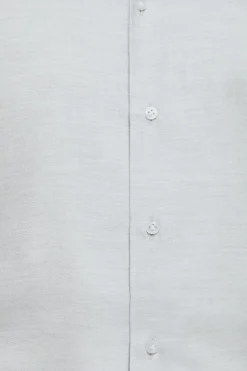 Chemise en coton et Tencel™ gris clair - Made in Italy