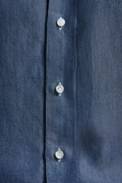 Chemise en denim bleu foncé - Made in Italy