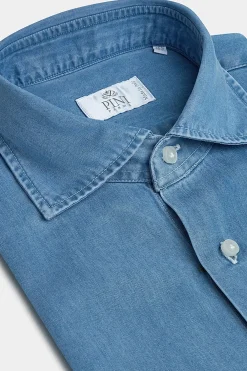 Chemise en denim stone - Made in Italy