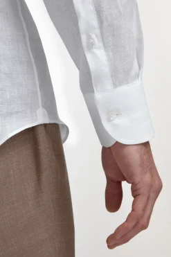 Chemise en lin blanc - Made in Italy