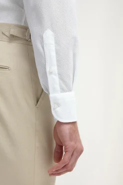 Chemise en natté blanc - Made in Italy