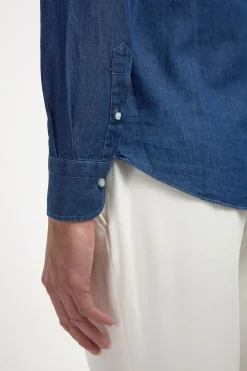 Chemise popover en denim - Made in Italy
