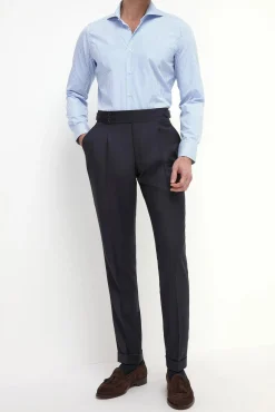 Chemise rayée bleu clair - Made in Italy