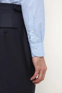 Chemise rayée bleu clair - Made in Italy