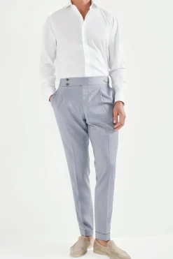 Chemise Sartoriale haut de gamme en coton blanc - Made in Italy