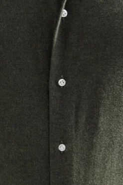 Chemise verte - toucher flanelle - Made in Italy