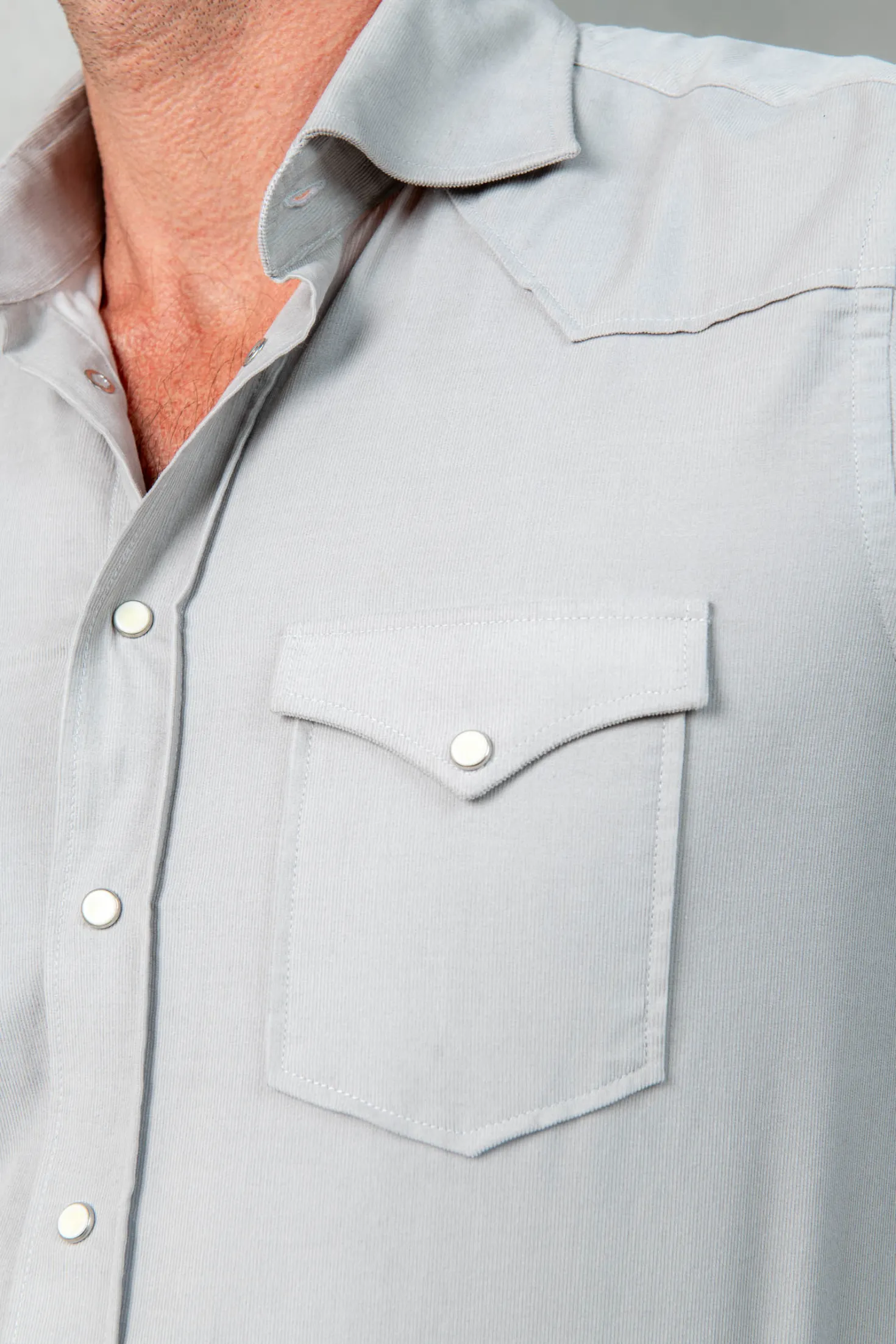 Chemise western Stone effet velours - Made in Italy