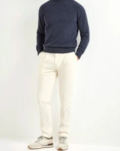 Col montant bleu denim - Made in Italy