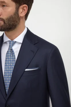 Costume bleu Entièrement entoilé - Made in Italy