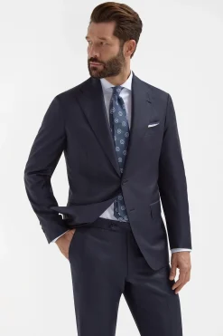 Costume Bleu grisé Entièrement entoilé - Made in Italy