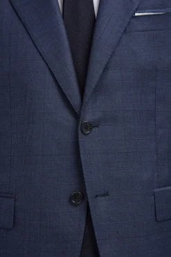 Costume Bleu grisé Prince de Galles Entièrement entoilé - Made in Italy