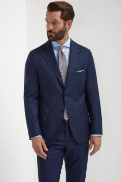 Costume bleu oeil-de-perdrix - Made in Italy
