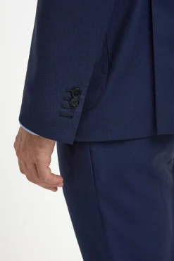 Costume bleu oeil-de-perdrix - Made in Italy