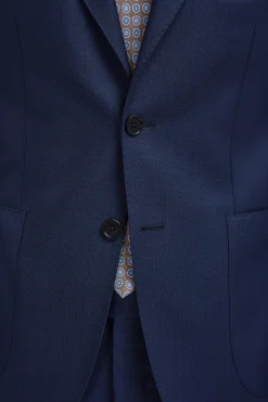 Costume bleu oeil-de-perdrix - Made in Italy