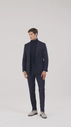 Costume bleu rayé - Made in Italy