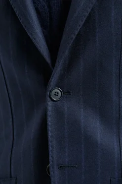 Costume bleu rayé - Made in Italy