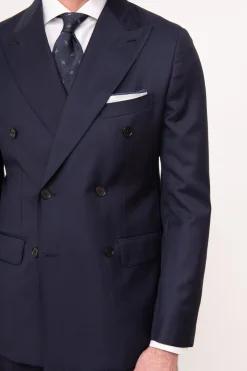 Costume croisé bleu - Made in Italy