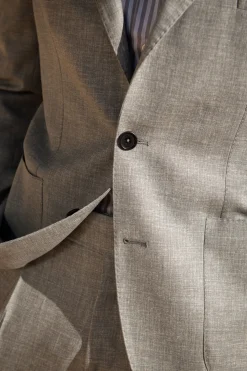 Costume en laine gris clair - Made in Italy