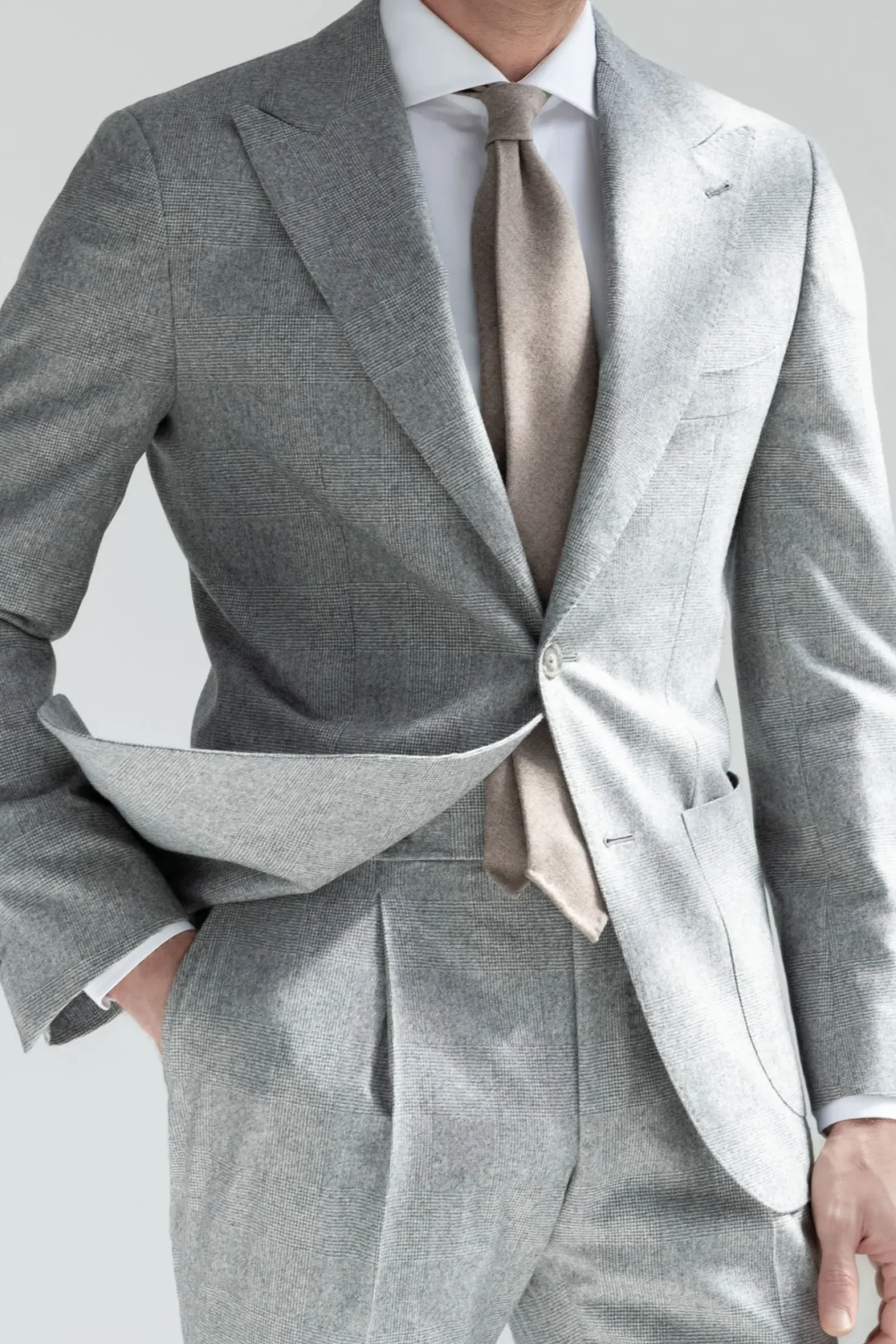 Costume gris Prince de Galles « Soragna Capsule Collection » - Made in Italy