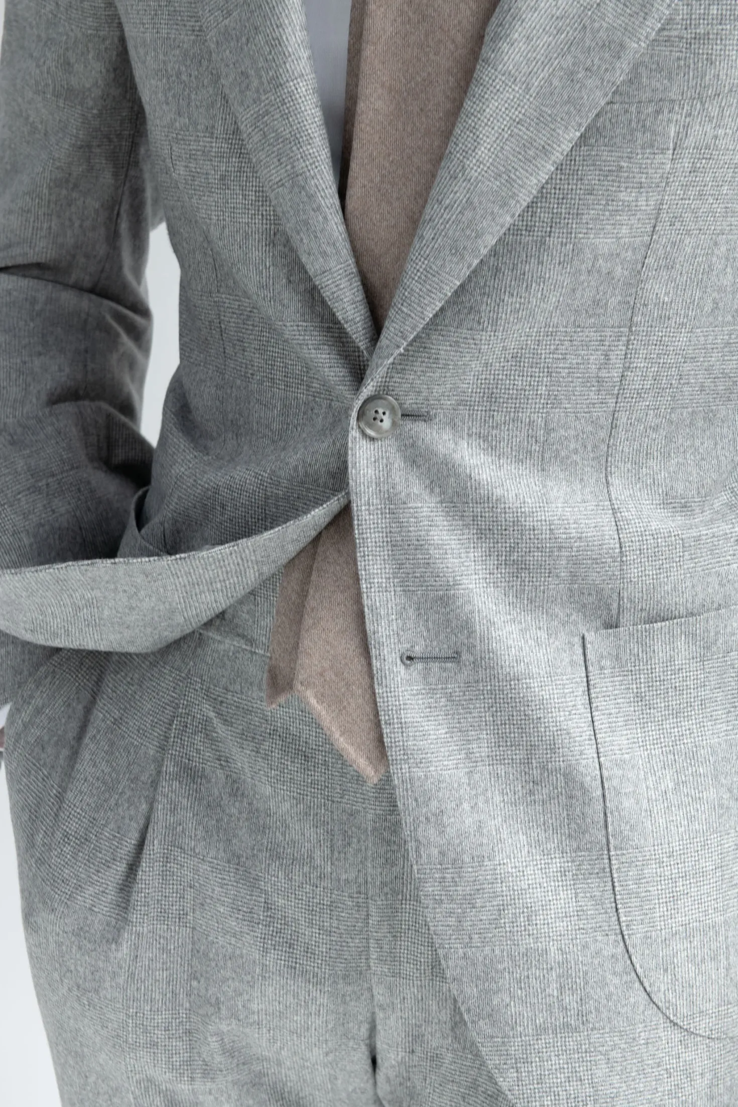 Costume gris Prince de Galles « Soragna Capsule Collection » - Made in Italy