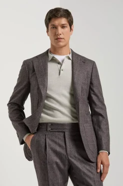 Costume prune Glen Check - Made in Italy