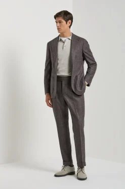 Costume prune Glen Check - Made in Italy
